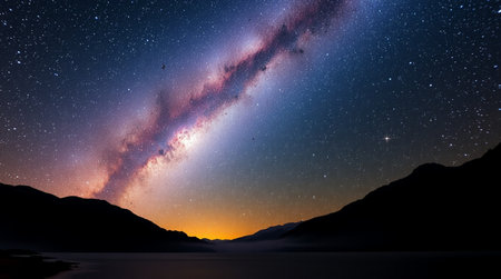 Milky Way over Lake Wakatipu, Queenstown, New Zealand