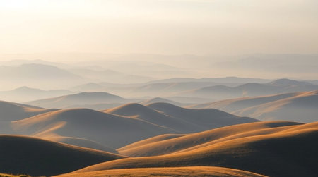 Mountain landscape in Tuscany, Italy. Panoramic view