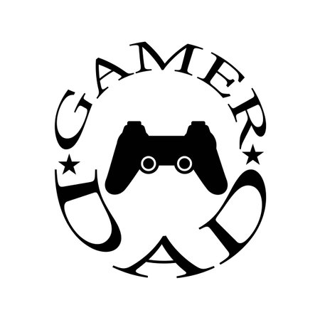 Gamer dad, Father's day SVG, happy fathers day, dad, papa, daddy, father shirt designのイラスト素材