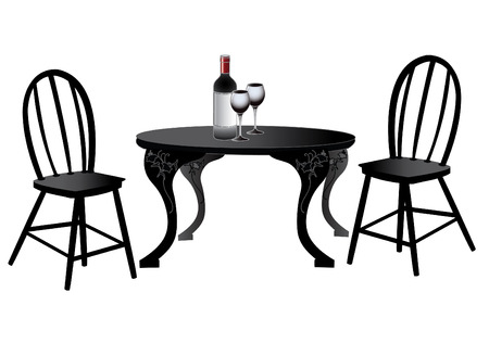 Antique furniture and objects vector のイラスト素材