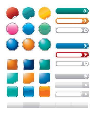 buttons for internetのイラスト素材
