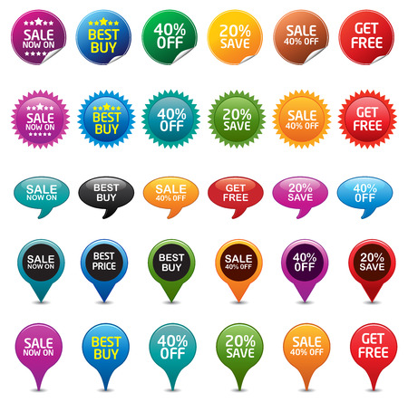 Selling Badgesのイラスト素材