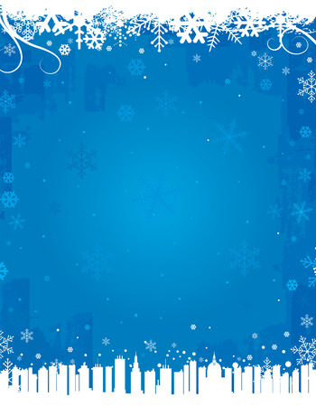 Blue Winter Backgroundsのイラスト素材