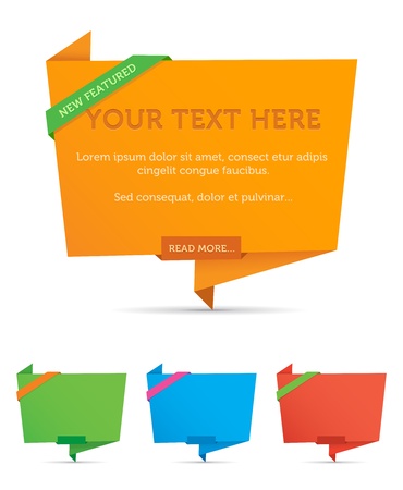 Origami Web Boxesのイラスト素材