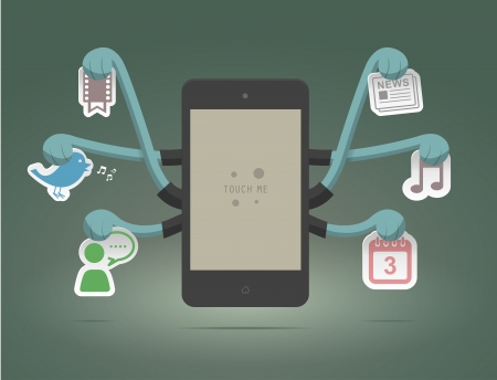 Smart Phoneのイラスト素材