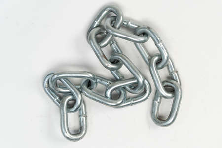 chain isolated on a white background. metal chain on a white background