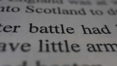 Dictionary definition of the word bath. Close up.
