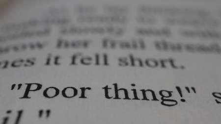 Macro shot of a dictionary page with the word more thinking.