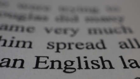 English dictionary definition of the word ENGLISH. High quality photoの写真素材