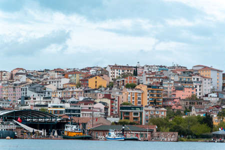 Panoramic view of city of Istanbul, Turkeyの写真素材