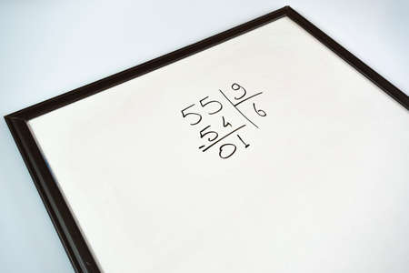 A white sheet of paper with a black frame and the inscription