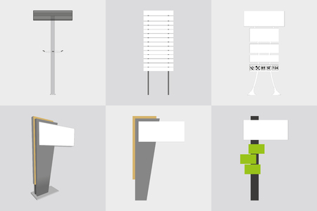 office exterior monument sign.のイラスト素材