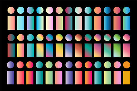 Gradients big collection. Perfect colors for design. Vector.