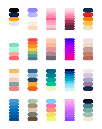Gradients collection. Perfect colors for design. Vector.のイラスト素材