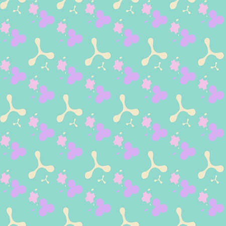 Seamless patterns with abstract ornament. Modern stylish texture. Vector.