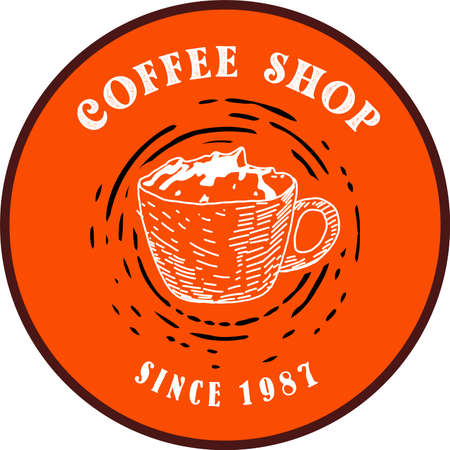 Coffee, Coffe Shop, Cafe Logo Design. Inspiration Vector coffee shop labels.のイラスト素材