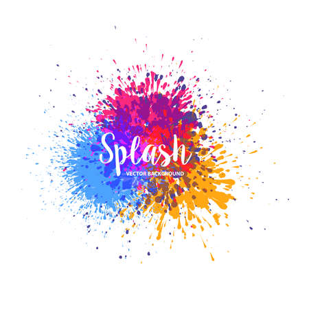 Elegant Abstract artistic colorful splash watercolor background. Vector.のイラスト素材