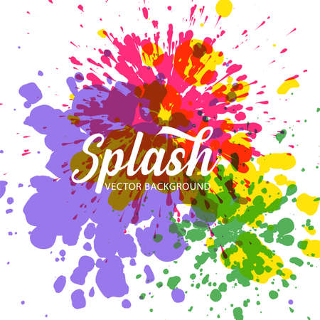 Elegant Abstract artistic colorful splash watercolor background. Vector.のイラスト素材
