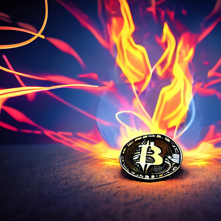 Bitcoin coin illustration. Suitable for pages and web decor or other design. Concept e-commerce.