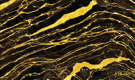 Golden marble texture with many contrasting textures. the abstract gold marble can also be used to create surface effects on architectural floors; ceramic floors and wall tiles.の写真素材