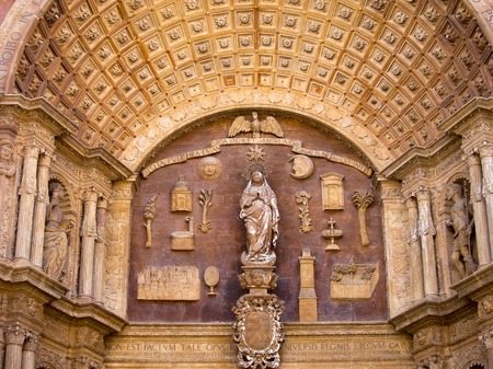 Cathedral Palma de Mallorca Baleares in Spainの写真素材