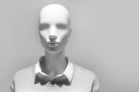 Mannequin fashion clothing in whiteの写真素材