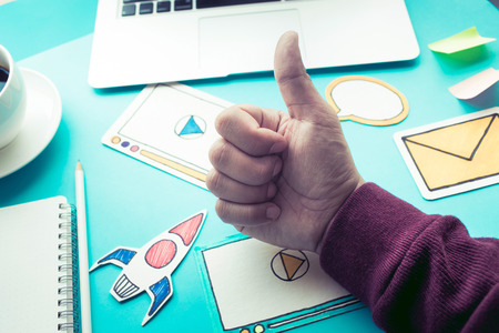 Viral marketing,Social media,Online marketing concepts ideasの写真素材