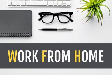 Work from home,social distancing concepts on covid-19 outbreak situation.government policy solution.safety and health ideasの写真素材