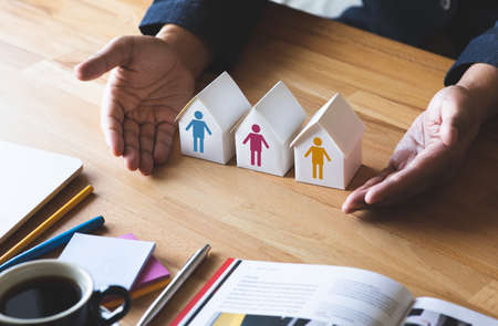 Family concepts with home or saving money.financial management.project and planの写真素材
