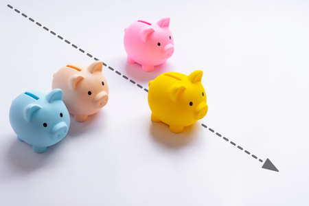 Financial management and savings money in crisis concepts.investment or profit.business competition
