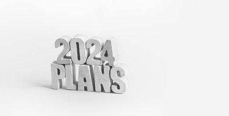 2024 plans and strategy.business goalの写真素材