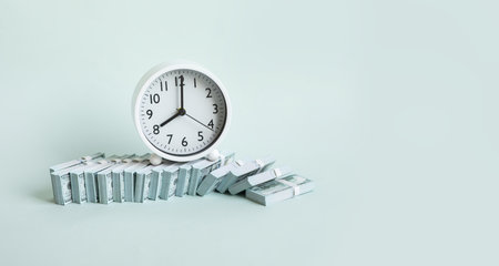 Time with money management concepts.business financial analysis.