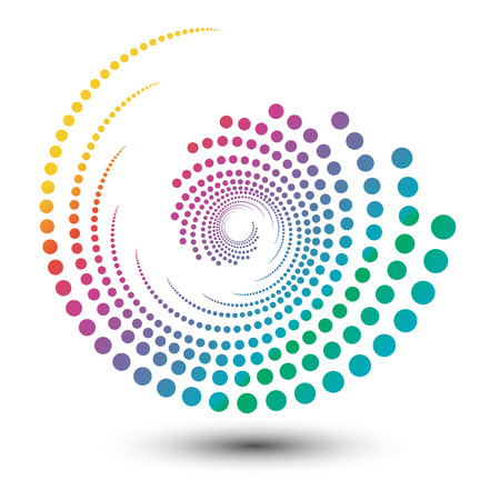 Abstract colorful swirl shape illustration Abstract colorful swirl shape illustration
