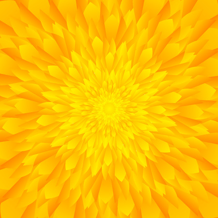 Abstract yellow  orange tones flower or sunflower backgroundのイラスト素材