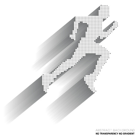 Sprinter, sportsman  illustrationsのイラスト素材