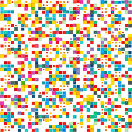 Abstract geometric art mosaic background with vibrant color tone.のイラスト素材