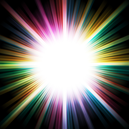 Abstract bright and colorful starburst background.の写真素材