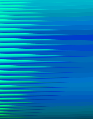 3d lines abstract perspective background with dark green and turquoise blue color tone. Ideal for brochure & flyer cover template, layout.のイラスト素材