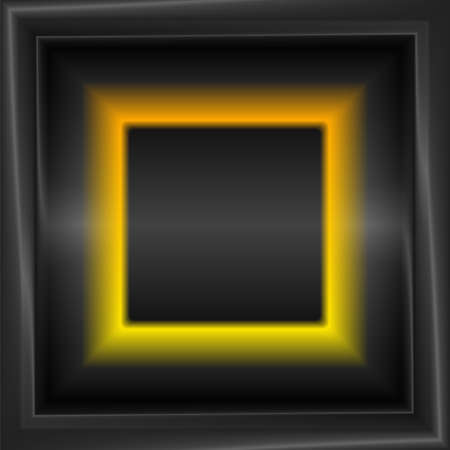 Shiny golden color frame background. Vector illustration.のイラスト素材