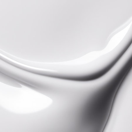 abstract white background with smooth lines and waves. 3d render illustrationの素材