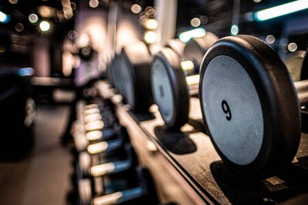 Kettle bells in a Gym