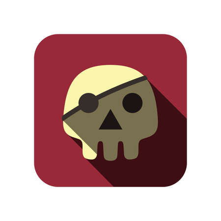 Halloween flat icon design set vector illustrationのイラスト素材