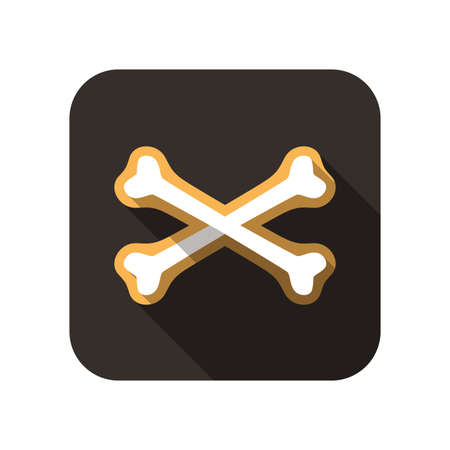 Halloween flat icon design set vector illustrationのイラスト素材