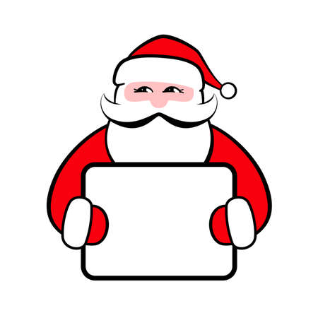 Santa Claus Christmas, showing paper, stock illustrationのイラスト素材