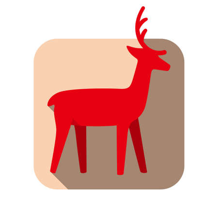 Christmas element flat icon design, vector illustrationのイラスト素材