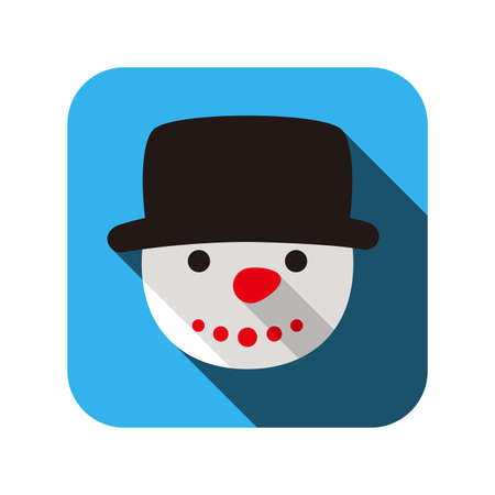 Christmas element flat icon design, vector illustrationのイラスト素材