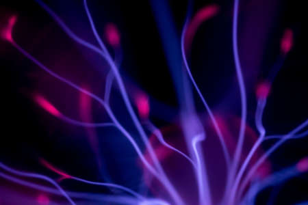 Plasma Light Ball on black background