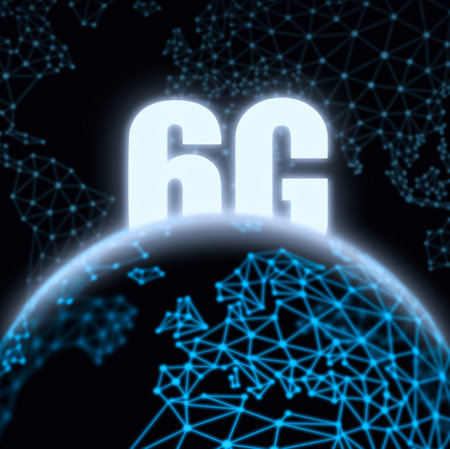 6g LTE mobile web, global WiFi connection telecommunication network, Internet of Things (IoT) technologyの写真素材