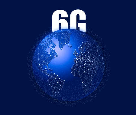 6g LTE mobile web, global WiFi connection telecommunication network, Internet of Things (IoT) technologyの写真素材