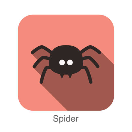 Spider animal face iconのイラスト素材